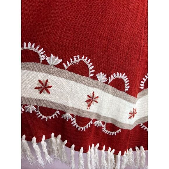 Vintage Boho Western Wool Cape Poncho 1970s - Picture 7 of 7